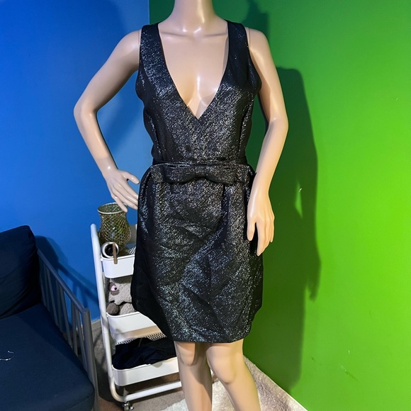NWOT $325 Parker | Claudette | Backless Cocktail Dress | A-Line | Metallic - Picture 4 of 13